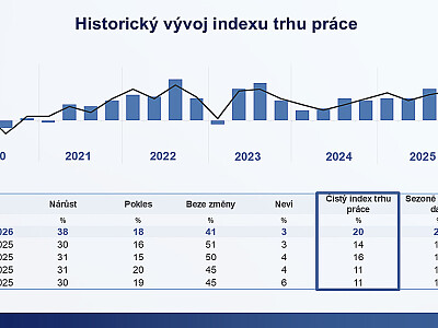 Historický vývoj indexu trhu práce