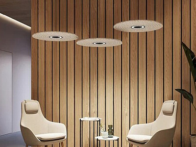 Obr. 11 – XAL – NEVA disc acoustic, průměr 80 cm  nebo 120 cm, tloušťka 25 mm, design: Xal